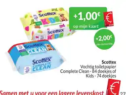 Intermarché Scottex Vochtig toilet papier aanbieding