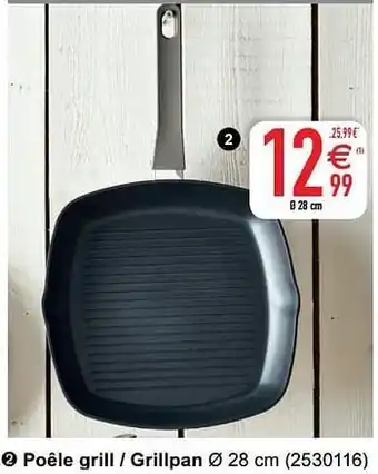 Cora Poêle grill - grillpan 28cm aanbieding