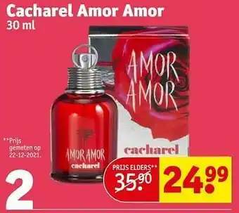 Kruidvat Cacharel amor amor aanbieding