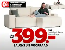 Seats and Sofas Hoeksalon milo aanbieding