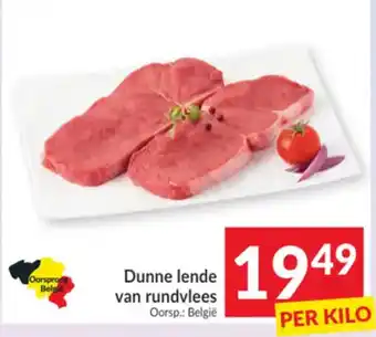 Dunne lende van rundvlees