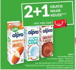 Intermarché Alpro plantaardige dranken aanbieding