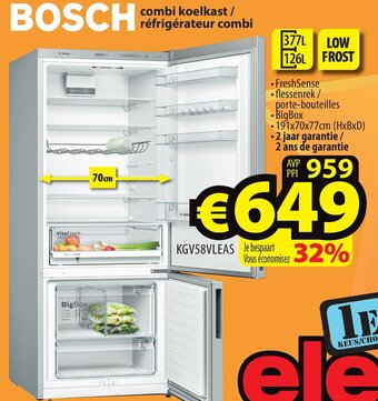 Combi koelkast/refrigerateur combi