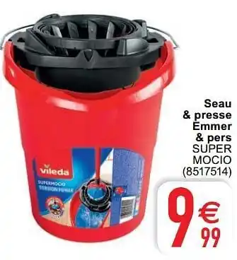 Cora Seau + presse emmer + pers super mocio aanbieding