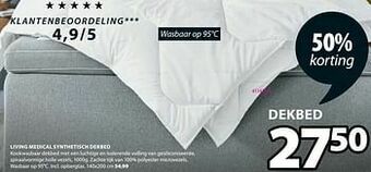 Jysk Living medical synthetisch dekbed aanbieding