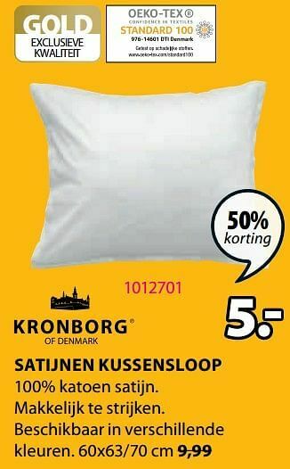 Jysk Satijnen kussensloop aanbieding