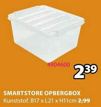 Jysk Smartstore opbergbox aanbieding