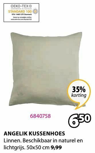 Jysk Angelik kussenhoes aanbieding