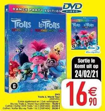 Cora Dvd trolls 2 world tour aanbieding