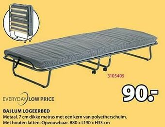 Jysk Bajlum logeerbed aanbieding