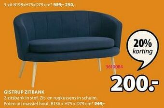 Jysk Gistrup zitbank aanbieding