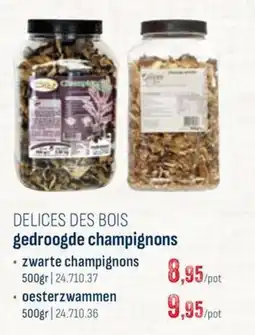 Horeca totaal gedroogde champignons aanbieding