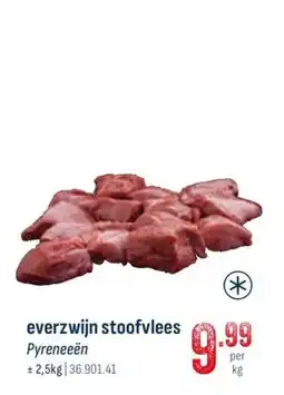Horeca totaal everzwijn stoofvlees aanbieding