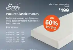 Sleepworld Pocket Classic matras aanbieding