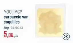 Horeca totaal Mooij mcp carpaccio van coquilles aanbieding