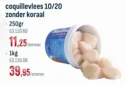 Horeca totaal Coquilleveles 10/20 zonder koraal aanbieding