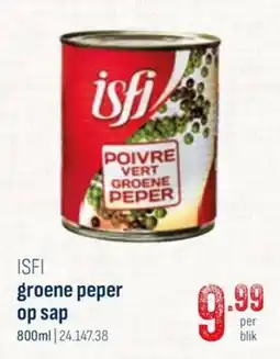 Horeca totaal isfi groene peper aanbieding