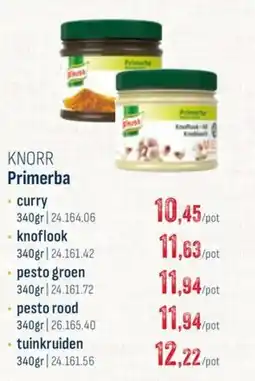 Horeca totaal knorr primerba curry aanbieding