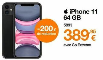 Orange Apple iphone 11 64 gb aanbieding