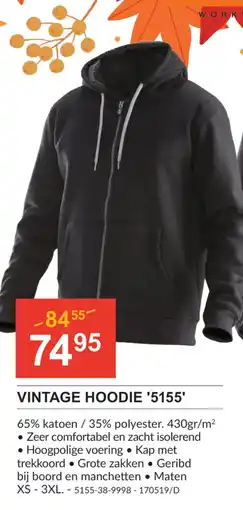 HandyHome Vintage hoodie '5155' aanbieding