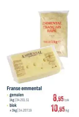 Horeca totaal Franse emmental aanbieding