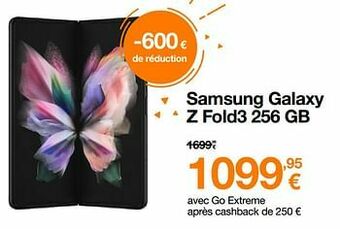 Orange Samsung galaxy z fold3 256 gb aanbieding