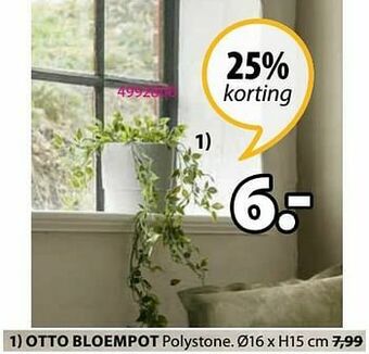 Jysk Otto bloempot aanbieding