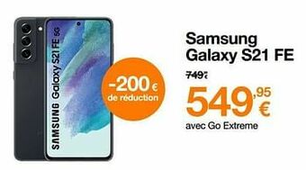 Orange Samsung galaxy s21 fe aanbieding