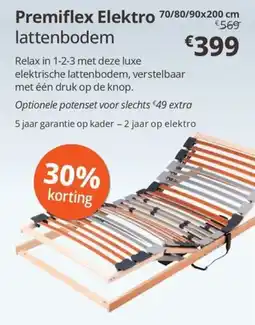 Sleepworld Premiflex Elektro lattenbodem aanbieding