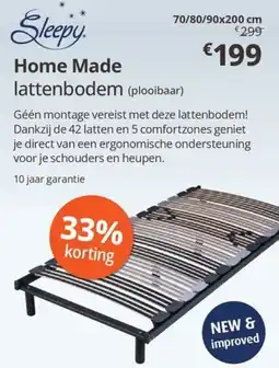 Sleepworld Home Made lattenbodem aanbieding