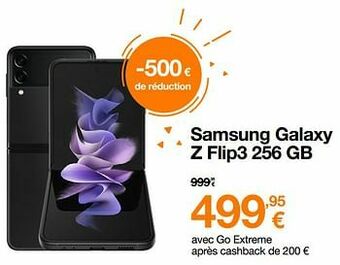 Orange Samsung galaxy z flip3 256 gb aanbieding
