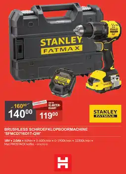 HandyHome brushless schroefklopboormachine 'sfmcd716d1t-qw' aanbieding