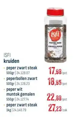 Horeca totaal peper zwart steak aanbieding
