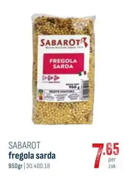 Horeca totaal sabrot fregola sarda aanbieding