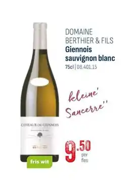 Horeca totaal Giennois sauvignon blanc aanbieding