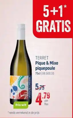 Horeca totaal Terret pique & mixe piquepoule aanbieding