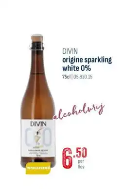 Horeca totaal Divin origine sparkling white aanbieding