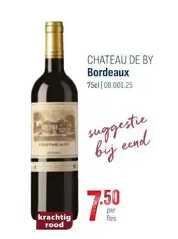 Horeca totaal Chateau de By Bordeaux aanbieding