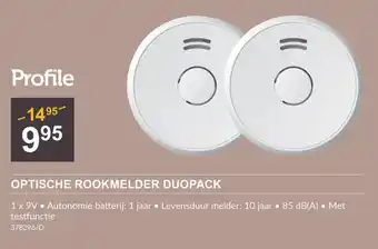 Optische rookmelder duopack