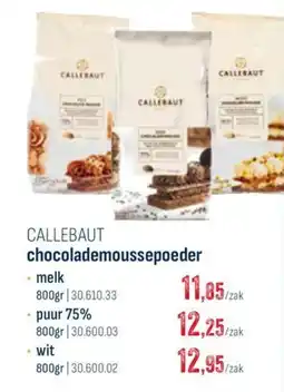 Horeca totaal chocolademoussepoeder aanbieding