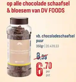 Horeca totaal chocoladeschaafsel puur aanbieding