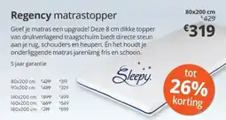 Sleepworld Regency matrastopper aanbieding