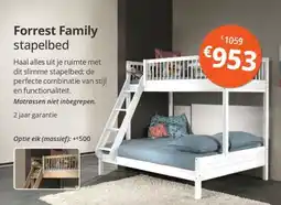 Sleepworld Forrest Family stapelbed aanbieding