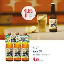 Horeca totaal Suze tonic 0% aanbieding