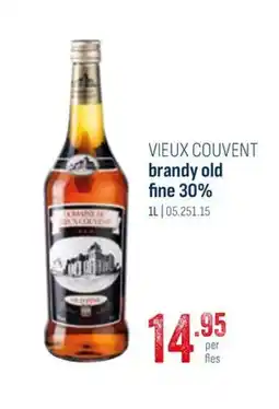 Horeca totaal Vieux couvent brandy old aanbieding