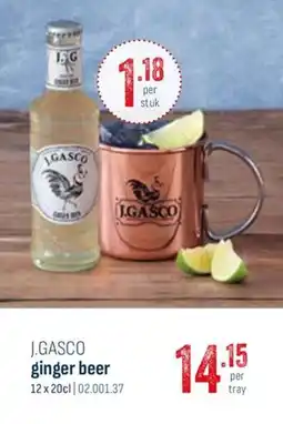 Horeca totaal J.gasco ginger beer aanbieding
