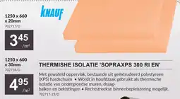 HandyHome Thermische isolatie 'SopraXPS 300 RI EN' aanbieding