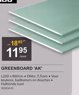 HandyHome Greenboard 'AK' aanbieding