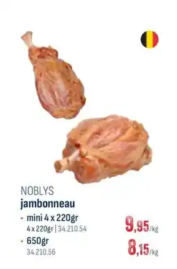 Horeca totaal noblys jambonneau aanbieding