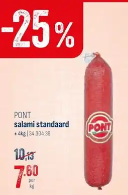 Horeca totaal Pont salami standaard aanbieding